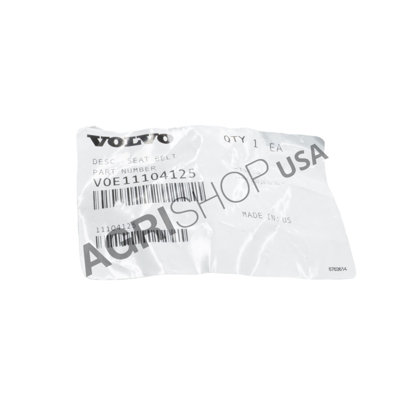 Volvo - 11104125 - VOE11104125 - Seat Belt - "Available" ORIGINAL